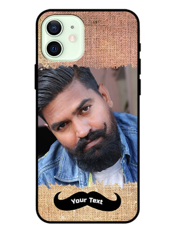 Custom Iphone 12 Personalized Glass Phone Case  - with Texture Design