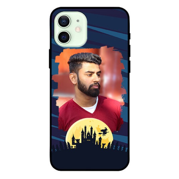 Iphone 12 Photo Printing on Glass Case  - Halloween Witch Design 