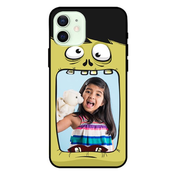 Iphone 12 Personalized Glass Phone Case - Cartoon monster back case Design Iphone 12 Personalized Glass Phone Case - Cartoon monster back case Design