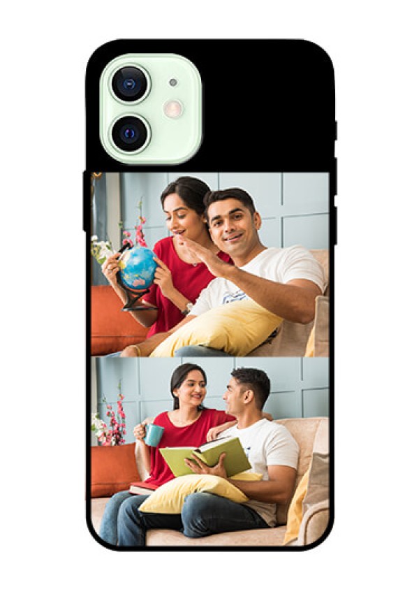 Iphone 12 2 Images on Glass Phone Cover