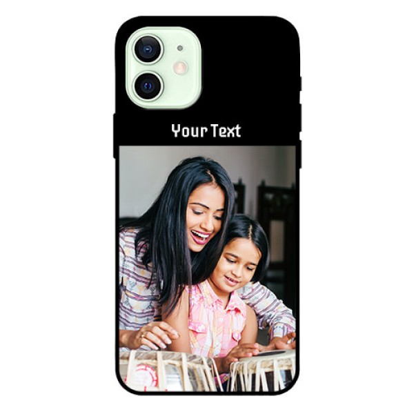Iphone 12 Photo with Name on Glass Phone Case