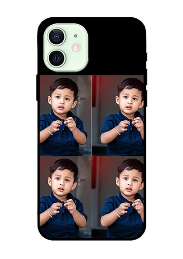 Iphone 12 4 Image Holder on Glass Mobile Cover