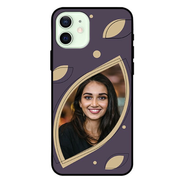 iPhone 12 Custom Glass Mobile Case - Falling Leaf Design