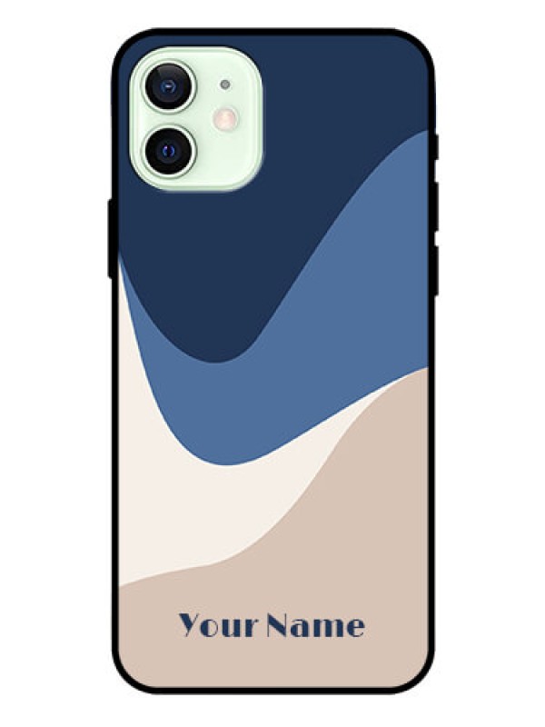 Custom iPhone 12 Custom Glass Phone Case - Abstract Drip Art Design
