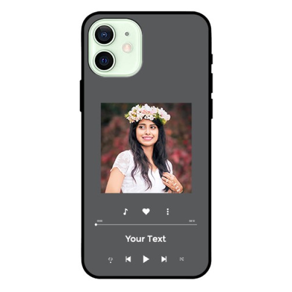 iPhone 12 Custom Glass Mobile Case - Play The Music Design