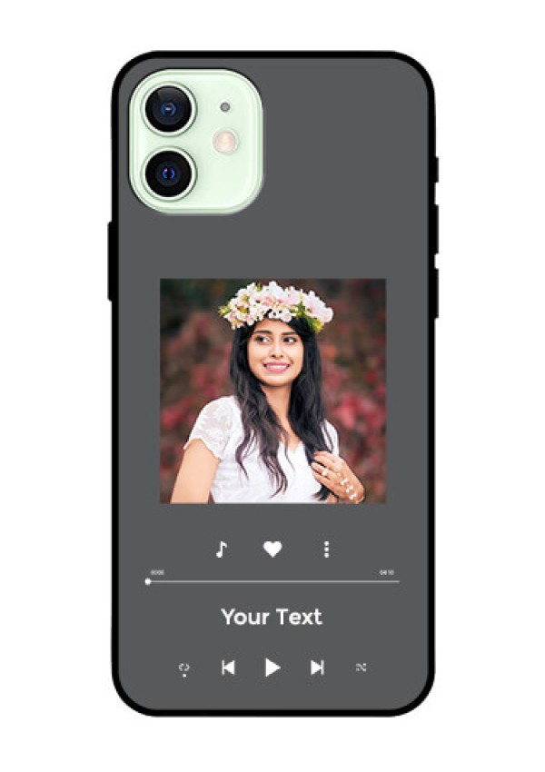 iPhone 12 Custom Glass Mobile Case - Play The Music Design