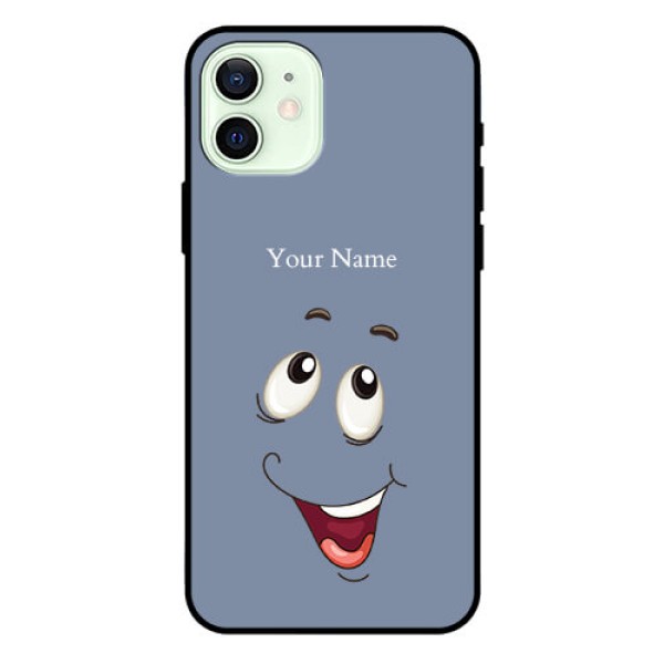 iPhone 12 Photo Printing on Glass Case - Laughing Cartoon Face Design iPhone 12 Photo Printing on Glass Case - Laughing Cartoon Face Design