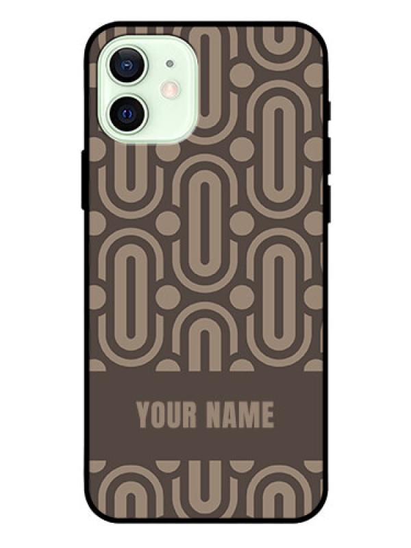 Custom iPhone 12 Custom Glass Phone Case - Captivating Zero Pattern Design