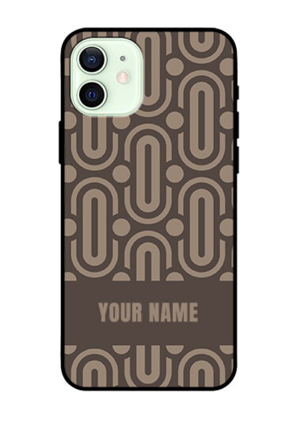 iPhone 12 Custom Glass Phone Case - Captivating Zero Pattern Design