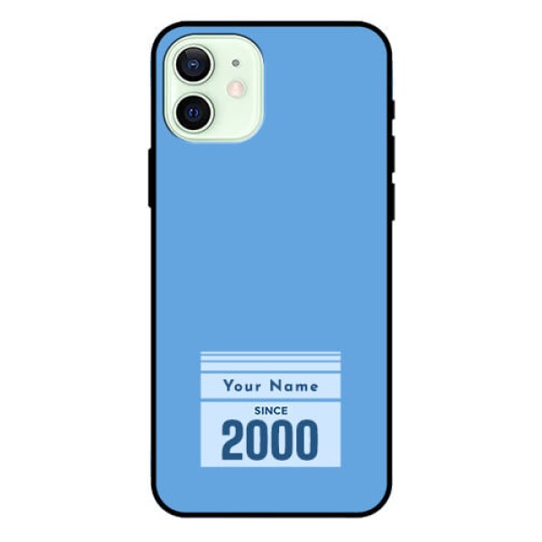 iPhone 12 Custom Glass Mobile Case - Custom Year of birth Design iPhone 12 Custom Glass Mobile Case - Custom Year of birth Design