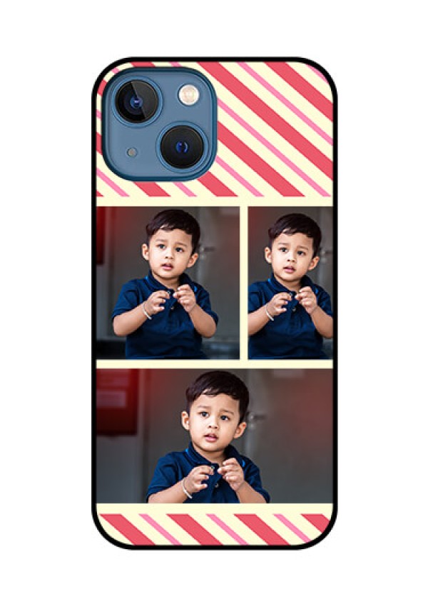 iPhone 13 Mini Personalized Glass Phone Case - Picture Upload Mobile Case Design