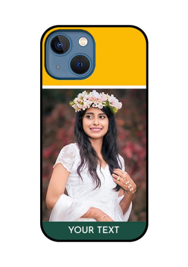 iPhone 13 Mini Photo Printing on Glass Case - Love You Design