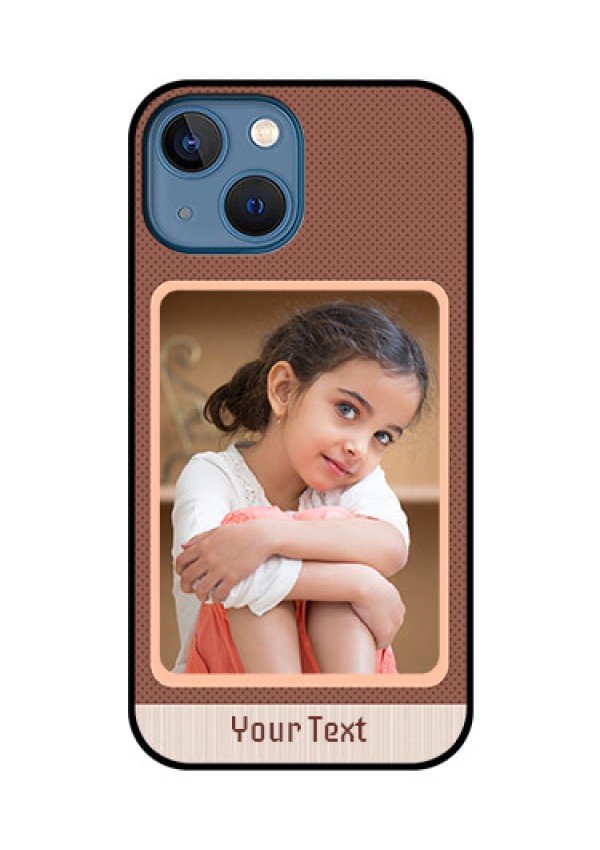 iPhone 13 Mini Custom Glass Phone Case - Simple Pic Upload Design