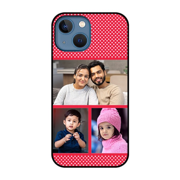 iPhone 13 Mini Personalized Glass Phone Case - Bulk Pic Upload Design iPhone 13 Mini Personalized Glass Phone Case - Bulk Pic Upload Design