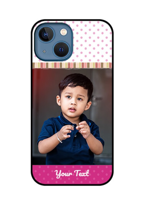 iPhone 13 Mini Photo Printing on Glass Case - Cute Girls Cover Design