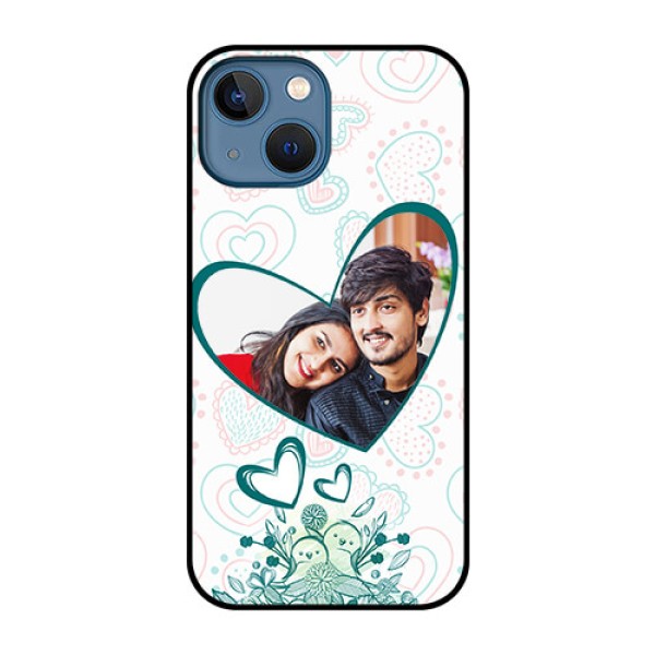 iPhone 13 Mini Photo Printing on Glass Case - Premium Couple Design iPhone 13 Mini Photo Printing on Glass Case - Premium Couple Design