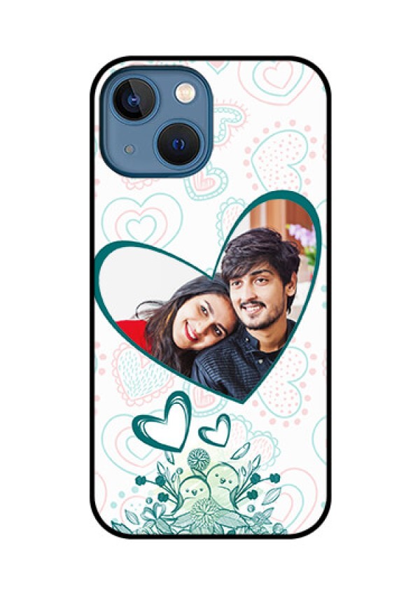 iPhone 13 Mini Photo Printing on Glass Case - Premium Couple Design