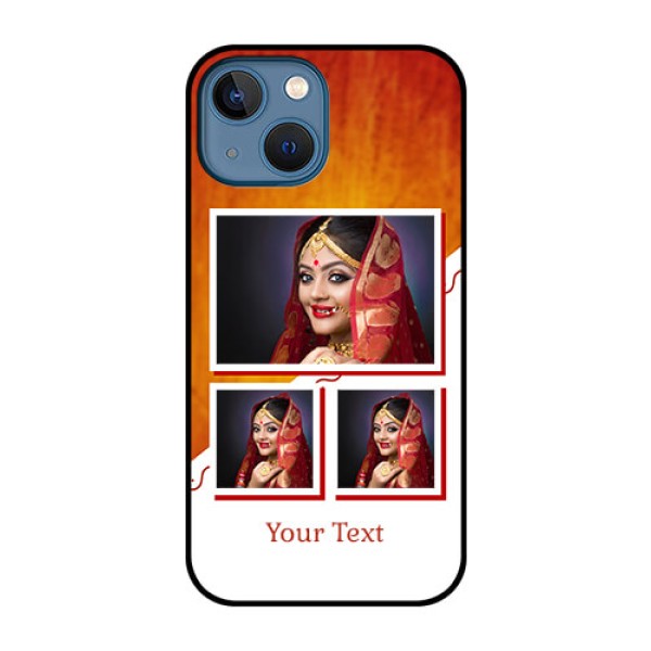 iPhone 13 Mini Custom Glass Phone Case - Wedding Memories Design iPhone 13 Mini Custom Glass Phone Case - Wedding Memories Design