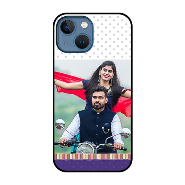 iPhone 13 Mini Photo Printing on Glass Case - Cute Family Design