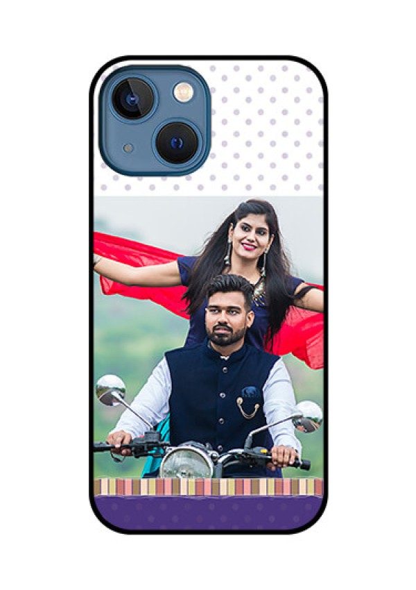 iPhone 13 Mini Photo Printing on Glass Case - Cute Family Design