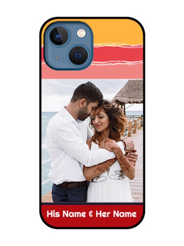 Custom iPhone 13 Mini Custom Glass Mobile Case - Colorful Case Design