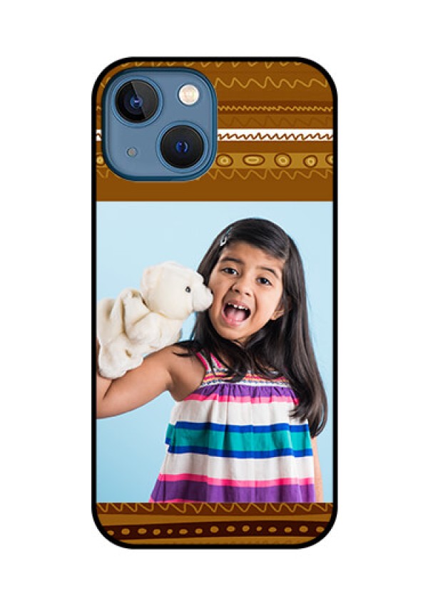 iPhone 13 Mini Custom Glass Phone Case - Friends Picture Upload Design