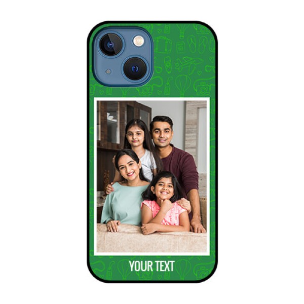 iPhone 13 Mini Personalized Glass Phone Case - Picture Upload Design