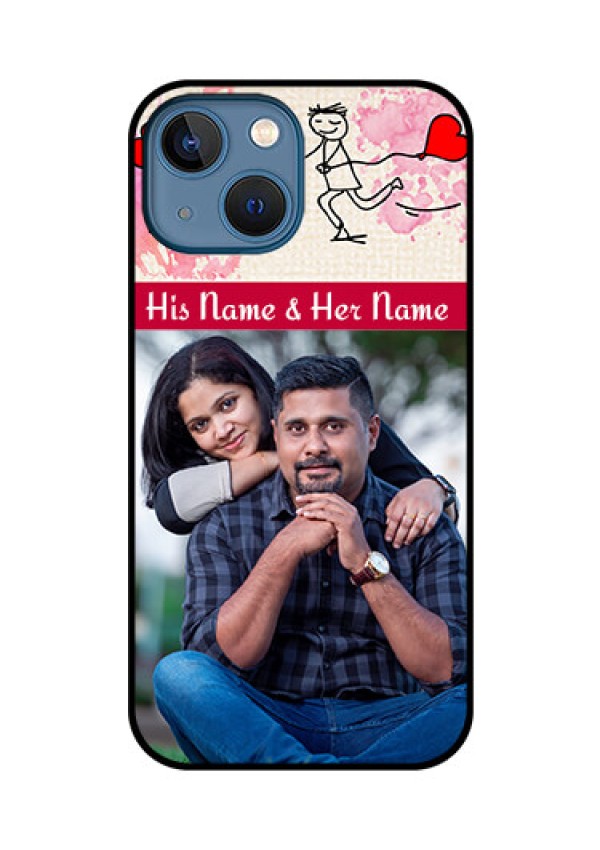 iPhone 13 Mini Photo Printing on Glass Case - You and Me Case Design