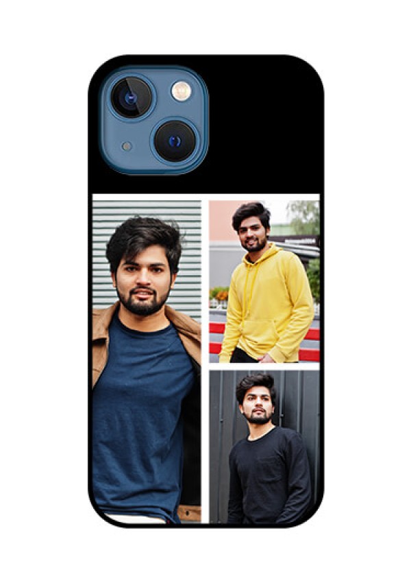 iPhone 13 Mini Photo Printing on Glass Case - Upload Multiple Picture Design