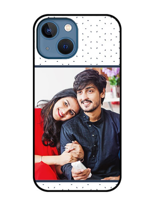 Custom iPhone 13 Mini Personalized Glass Phone Case - Premium Dot Design