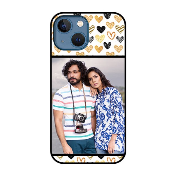 iPhone 13 Mini Photo Printing on Glass Case - Love Symbol Design
