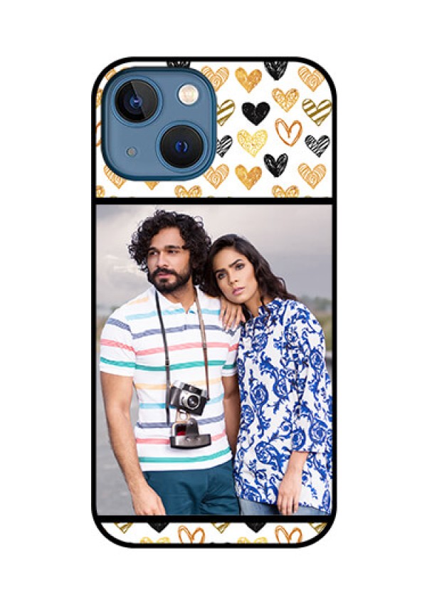 iPhone 13 Mini Photo Printing on Glass Case - Love Symbol Design