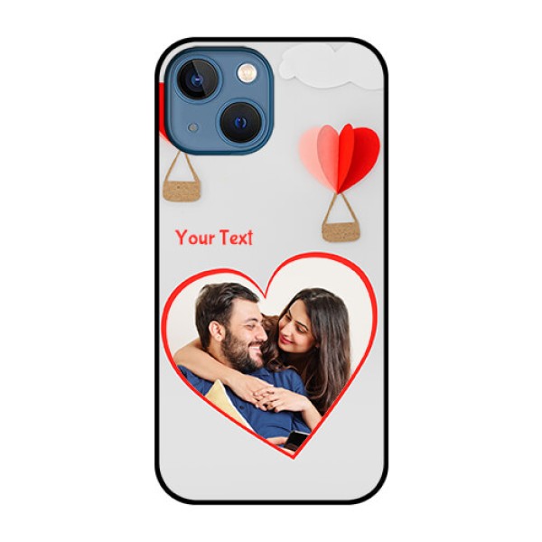 iPhone 13 Mini Custom Glass Mobile Case - Parachute Love Design