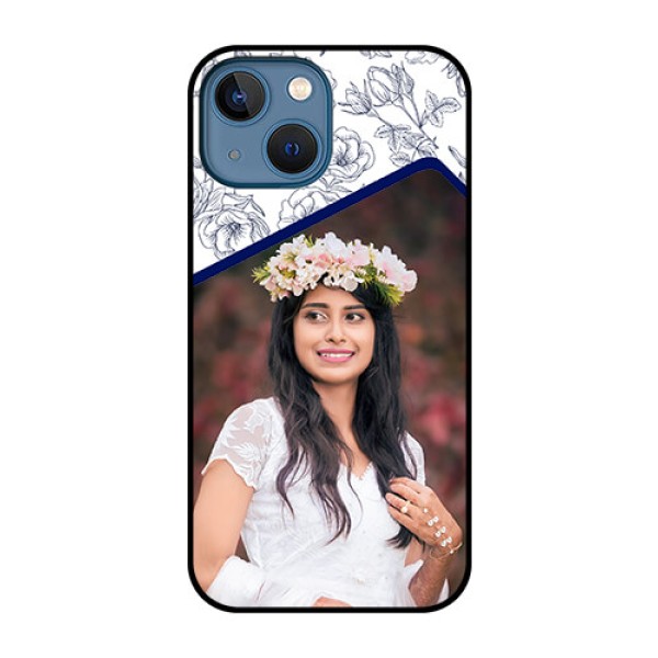 iPhone 13 Mini Personalized Glass Phone Case - Premium Floral Design iPhone 13 Mini Personalized Glass Phone Case - Premium Floral Design