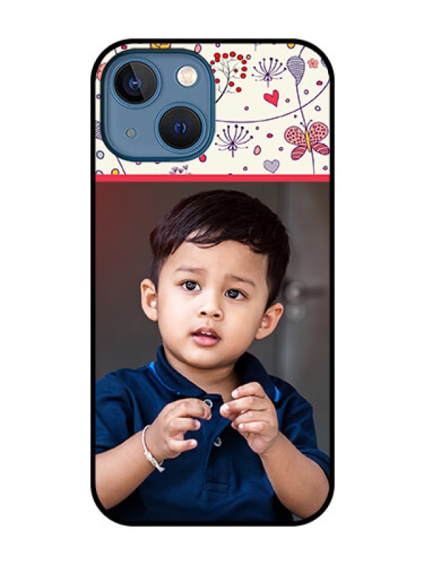 Custom iPhone 13 Mini Custom Glass Mobile Case - Premium Floral Design