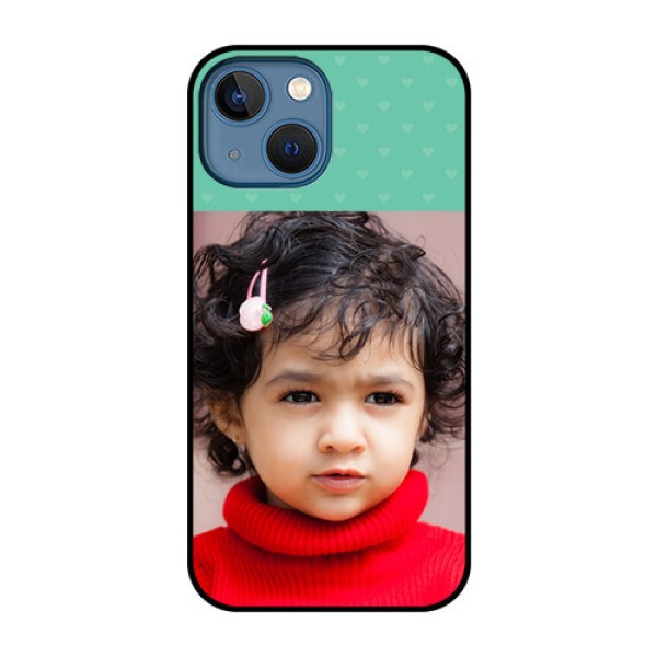 iPhone 13 Mini Custom Glass Phone Case - Lovers Picture Design