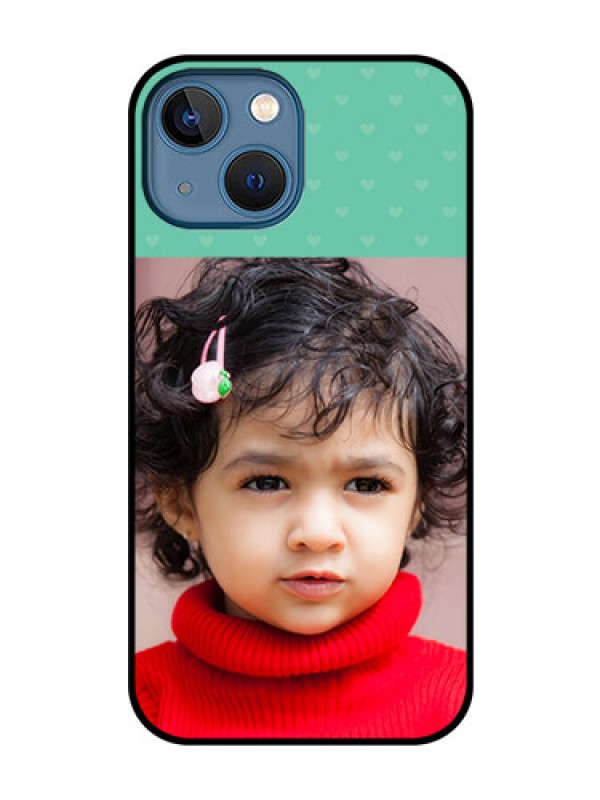 Custom iPhone 13 Mini Custom Glass Phone Case - Lovers Picture Design