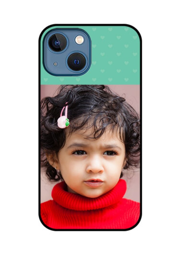 iPhone 13 Mini Custom Glass Phone Case - Lovers Picture Design