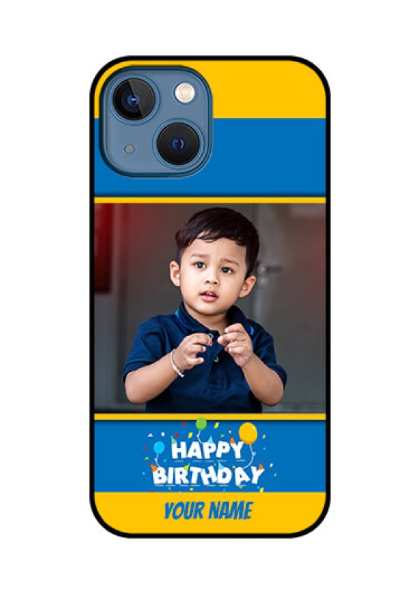iPhone 13 Mini Custom Glass Mobile Case - Birthday Wishes Design