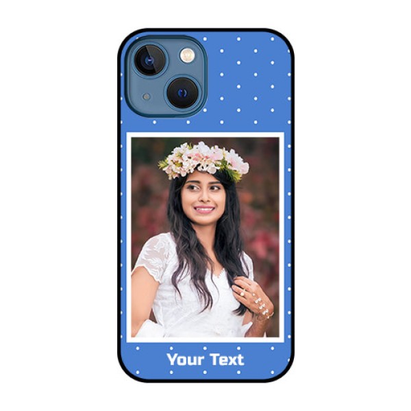 iPhone 13 Mini Photo Printing on Glass Case - Polka dots design
