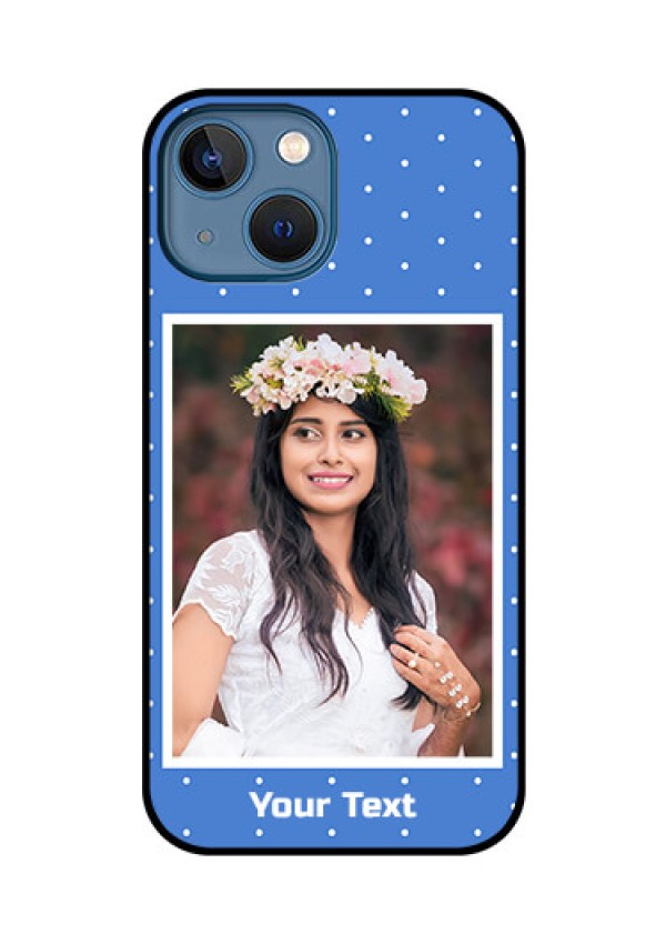 iPhone 13 Mini Photo Printing on Glass Case - Polka dots design