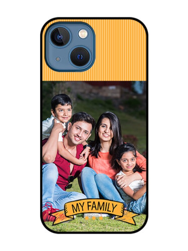 Custom iPhone 13 Mini Custom Glass Phone Case - My Family Design