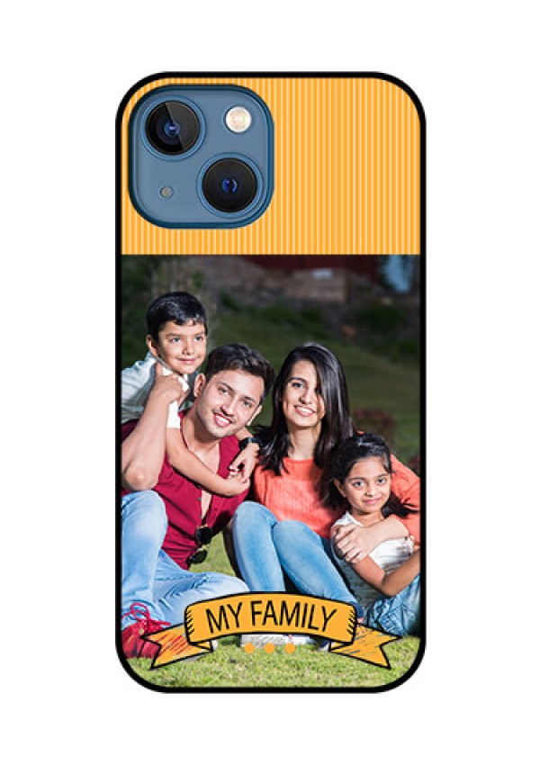 iPhone 13 Mini Custom Glass Phone Case - My Family Design