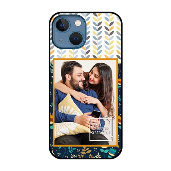 iPhone 13 Mini Custom Glass Mobile Case - Pattern Design