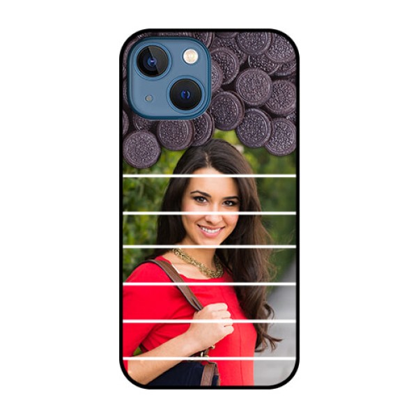 iPhone 13 Mini Custom Glass Phone Case - with Oreo Biscuit Design