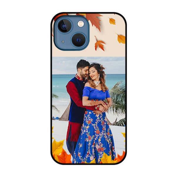 iPhone 13 Mini Photo Printing on Glass Case - Autumn Maple Leaves Design iPhone 13 Mini Photo Printing on Glass Case - Autumn Maple Leaves Design