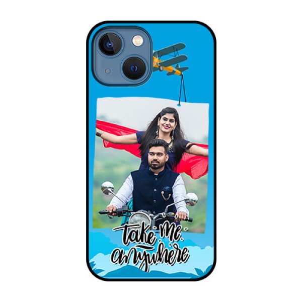 iPhone 13 Mini Custom Glass Mobile Case - Traveller Design