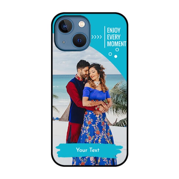 iPhone 13 Mini Custom Glass Mobile Case - Happy Moment Design