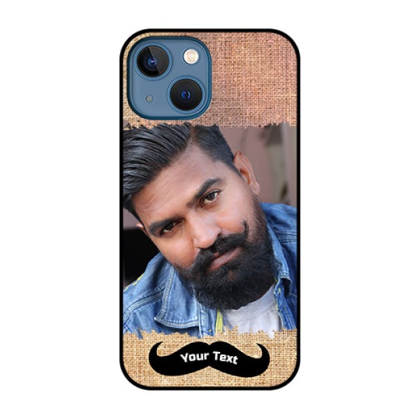 iPhone 13 Mini Personalized Glass Phone Case - with Texture Design
