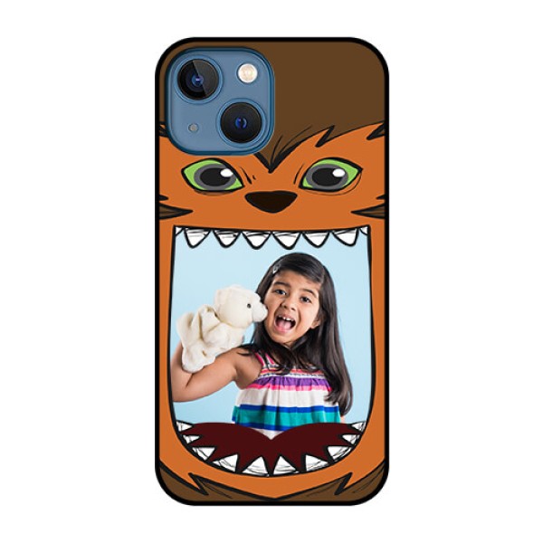 iPhone 13 Mini Photo Printing on Glass Case - Owl Monster Back Case Design iPhone 13 Mini Photo Printing on Glass Case - Owl Monster Back Case Design
